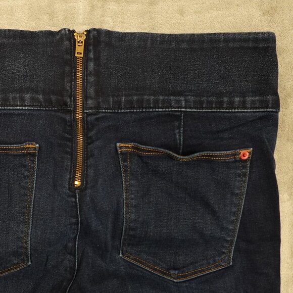 SPANX jeans signature waist skinny women's 31 dark wash blue high rise - Picture 10 of 13